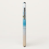Coques Case-Mate iPhone Nom du monogramme Island Beach Ocean Waves Nuages (Dos/Gauche)