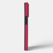 Coques Case-Mate iPhone Nom du monogramme magenta tendance (Verso / Droite)