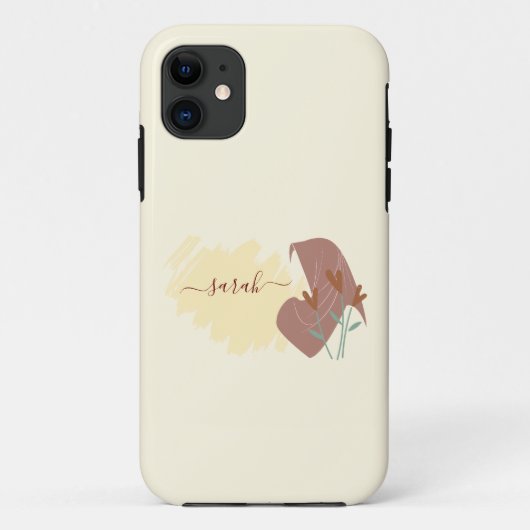 Coques Case-Mate iPhone Nom du monogramme minimal Abstrait islamique moder (Dos)