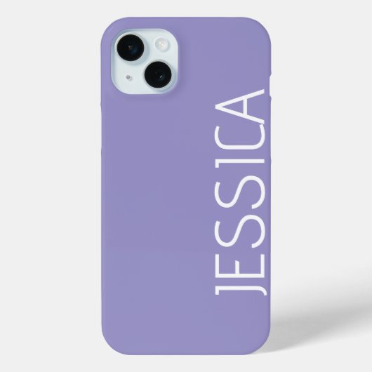 Coques Case-Mate iPhone Nom du monogramme minimal moderne customisé (Verso)