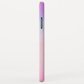 Coques Case-Mate iPhone Nom du monogramme Pastel Purple Pink (Dos/Droite)