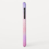 Coques Case-Mate iPhone Nom du monogramme Pastel Purple Pink (Dos/Gauche)