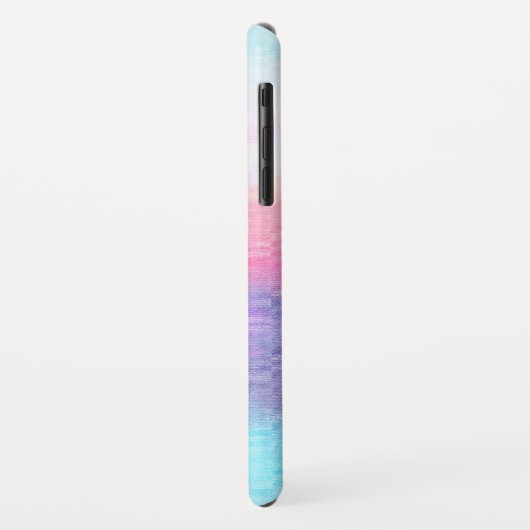 Coques Case-Mate iPhone Nom du monogramme Pastel Purple Pink (Dos/Gauche)