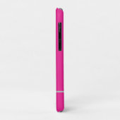 Coques Case-Mate iPhone Nom du monogramme rose chaud (Dos/Gauche)