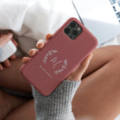 Coques Case-Mate iPhone Nom du monogramme rustique Laurel Script