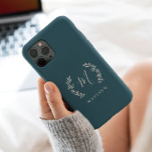Coques Case-Mate iPhone Nom du monogramme rustique Laurel Script