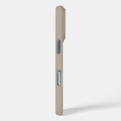 Coques Case-Mate iPhone Nom du monogramme Taupe Tan Beige Blanc Noir Minim (Verso / Droite)