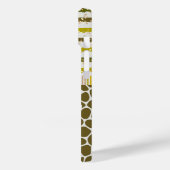 Coques Case-Mate iPhone Nom du monogramme Tropical (Verso / Gauche)