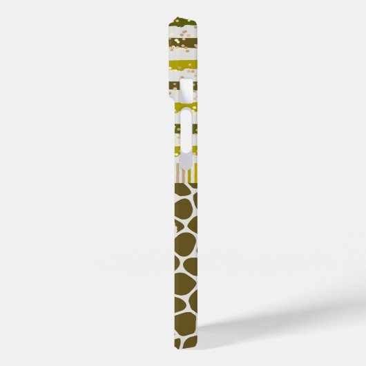 Coques Case-Mate iPhone Nom du monogramme Tropical (Verso / Gauche)