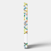 Coques Case-Mate iPhone Nom du motif graphique de feuilles du cercle d'aut (Verso / Gauche)