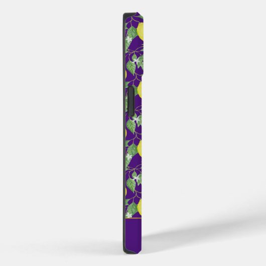 Coques Case-Mate iPhone Nom du motif jaune citron mignon (Verso / Droite)