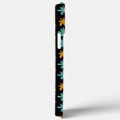 Coques Case-Mate iPhone Nom du Motif noir super Flower (Verso / Droite)