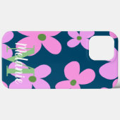 Coques Case-Mate iPhone Nom du Motif rose fleur super (Verso (horizontal))