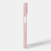 Coques Case-Mate iPhone Nom du script curly Rose Parties scintillant or (Verso / Droite)