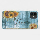 Coques Case-Mate iPhone Nom du tournesol jaune (Dos (Horizontal))