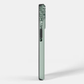 Coques Case-Mate iPhone Nom écrit à la main Dark Green Metal Parties scint (Verso / Droite)