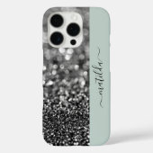 Coques Case-Mate iPhone Nom ÉDITABLE Parties scintillant Bokeh graphite &  (Verso)