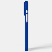 Coques Case-Mate iPhone Nom élégant en calligraphie bleu blanc (Verso / Gauche)