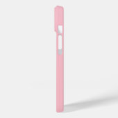 Coques Case-Mate iPhone Nom élégant en calligraphie rose blanc (Verso / Gauche)
