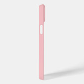 Coques Case-Mate iPhone Nom élégant Monogramme | Rose clair (Verso / Droite)