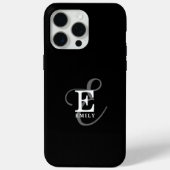 Coques Case-Mate iPhone Nom élégant unique et typographie de monogramme No (Verso)