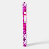 Coques Case-Mate iPhone Nom en écriture blanche sur strass rose (Verso / Gauche)