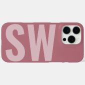 Coques Case-Mate iPhone Nom en gras Initiales Rose fille or Monogramme per (Verso (horizontal))