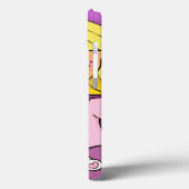 Coques Case-Mate iPhone Nom enfant fille blonde bouddles rose violet (Verso / Gauche)