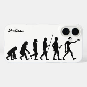Coques iPhone 16 Nom et couleur personnalisés Zombie Evolution