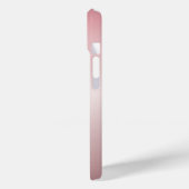 Coques Case-Mate iPhone Nom et monogramme | Soft FAUX Rose Gold Blush (Verso / Gauche)