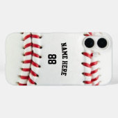 Coques Case-Mate iPhone Nom et numéro de baseball personnalisé tendance (Verso (horizontal))