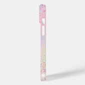 Coques Case-Mate iPhone Nom étincelant holographique rose violet (Verso / Gauche)