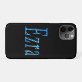Coques Case-Mate iPhone Nom Ezra Conçu En Bleu, (Dos (Horizontal))