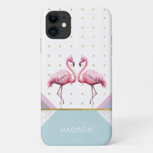 Case-Mate iPhone Case Nom féminin rose flamant moderne tendance