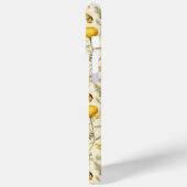 Coques Case-Mate iPhone Nom floral aquarelle botanique jaune (Verso / Gauche)