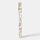 Coques Case-Mate iPhone Nom floral aquarelle botanique rose (Verso / Gauche)