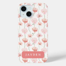 Nom floral rose pâle et pâle