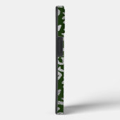 Coques Case-Mate iPhone Nom Glam Leopard Spots Métallic Argent Vert (Verso / Droite)