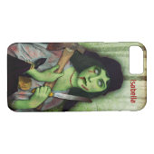 Coques Case-Mate iPhone Nom gothique d'horreur de Halloween de fille de (Dos (Horizontal))