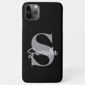 Coques Case-Mate iPhone Nom initial du monogramme (Dos)