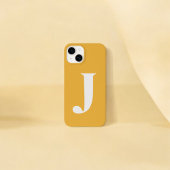 Coques Case-Mate iPhone Nom initial jaune Personnalisé Conception de monog