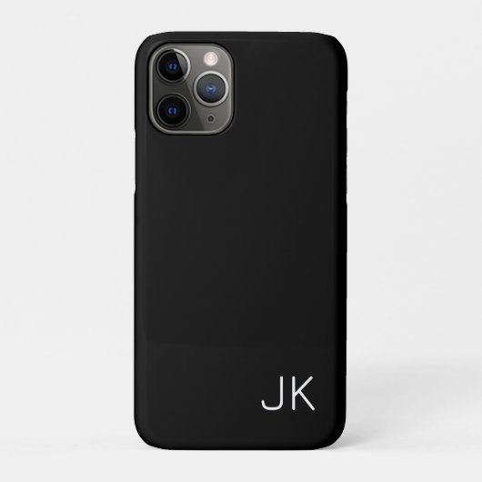 Coques Case-Mate iPhone Nom initial minimaliste personnalisable (Dos)