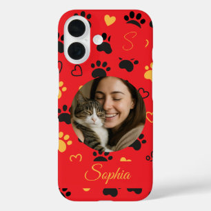 Coques iPhone 16 Nom, initiale et photo personnalisés