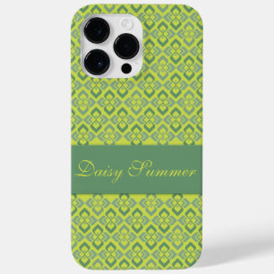 Coques Pour iPhone Nom inspiré de Couture losange vert modèle