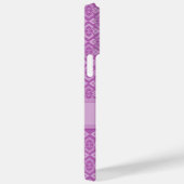 Coques Case-Mate iPhone Nom inspiré de la couture violet (Verso / Droite)