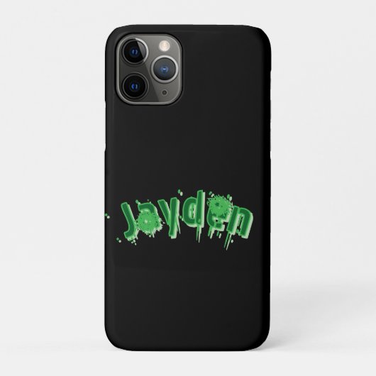 Coques Case-Mate iPhone Nom Jayden Vert, (Dos)