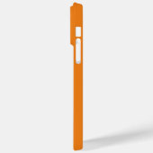 Coques Case-Mate iPhone Nom Jersey Numéro orange et blanc (Verso / Gauche)