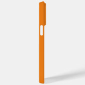 Coques Case-Mate iPhone Nom Jersey Numéro orange et blanc (Verso / Droite)