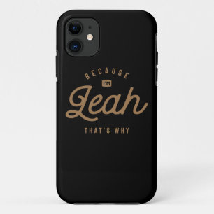 Case-Mate iPhone Case Nom Leah Nom d'anniversaire personnalisé Nom Leah