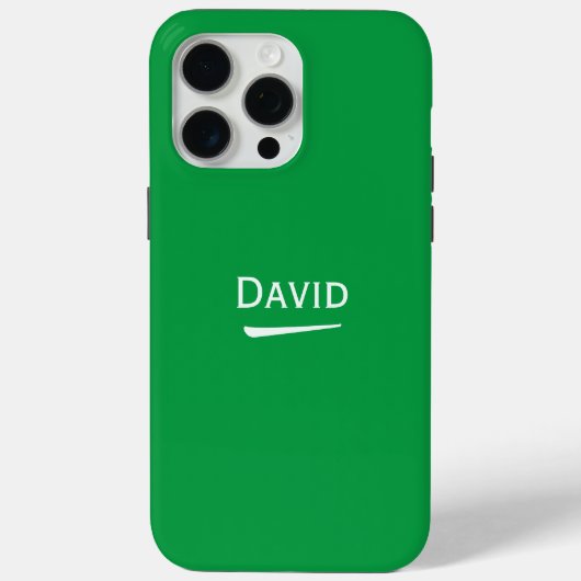 Coques Case-Mate iPhone Nom Lumière personnalisée sur vert (Verso)